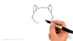 how to draw a dog jaw